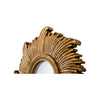 The Solene Mirror – Hand-Carved Round in Antique Gold