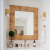 Chloe Mirror – Natural Burl Wood Frame