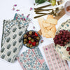 Tuscan Olive Block Print Table Linens