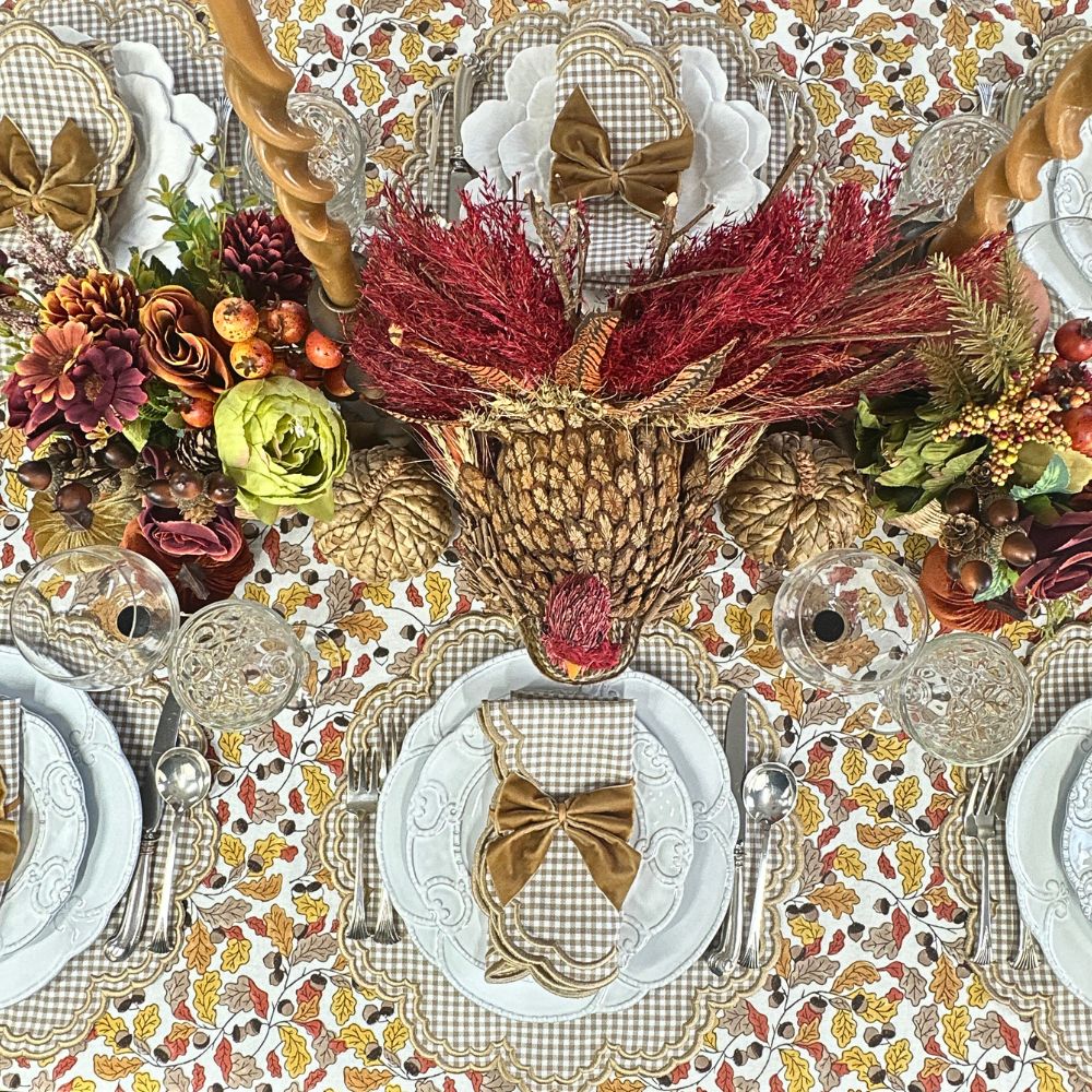 Bettina Napkin - Wheat Gingham (Set of 4)
