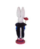 18"HOLLYWOOD WHITE RABBIT NUTCRACKER
