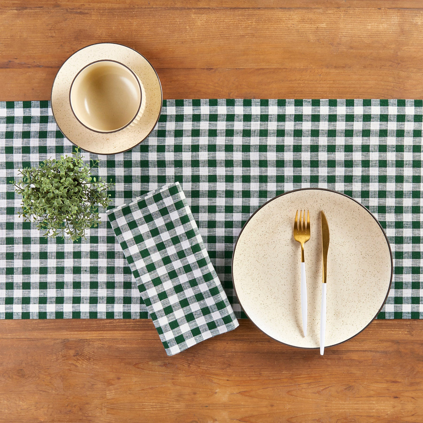Gingham Table Runner