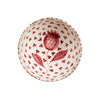 Madeira Wide Bowls – Pomegranate & Waves (Pink & White), Set of 2