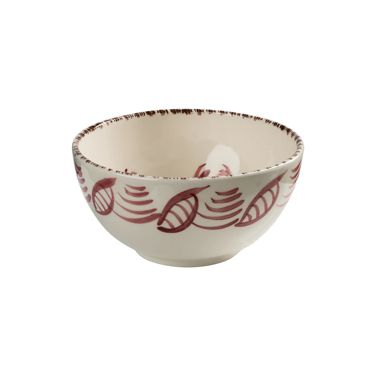 Madeira Serving Bowls – Flowers & Shells (Pink & White), Set of 2
