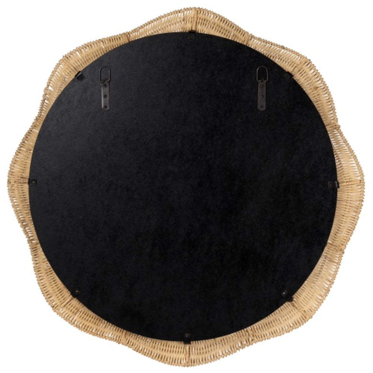 Linden Scalloped Round Wall Mirror