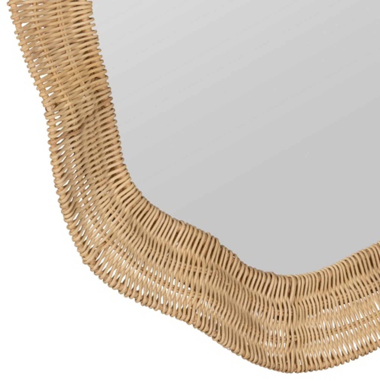 Linden Scalloped Round Wall Mirror