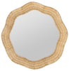 Linden Scalloped Round Wall Mirror
