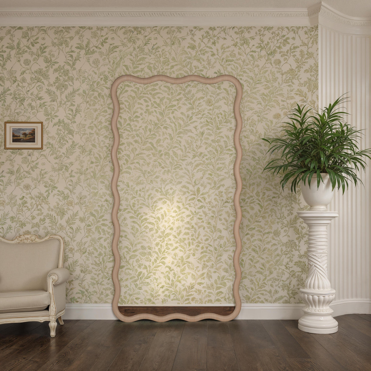 Candace Natural Floor Mirror