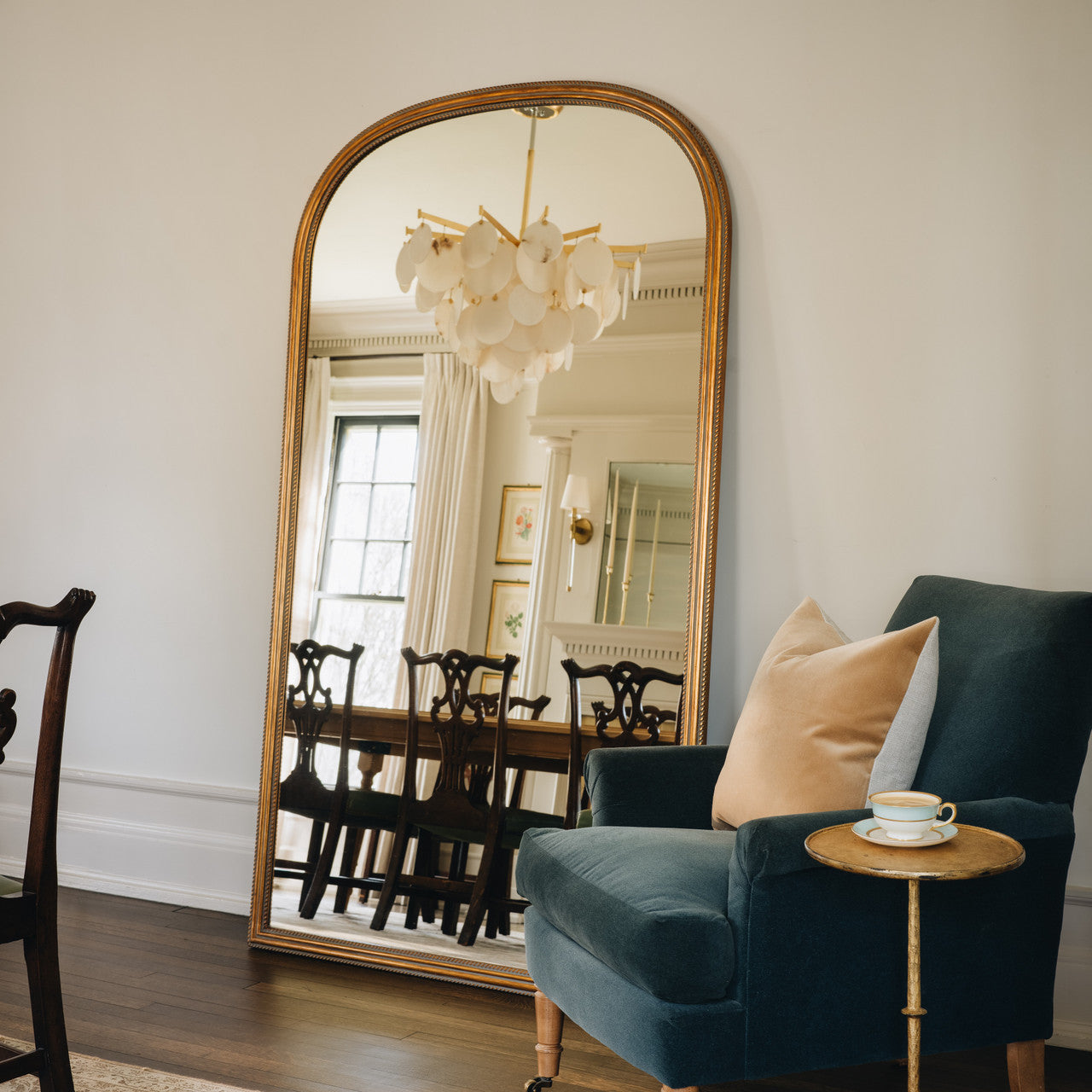 Savoy Elliptical Floor Mirror