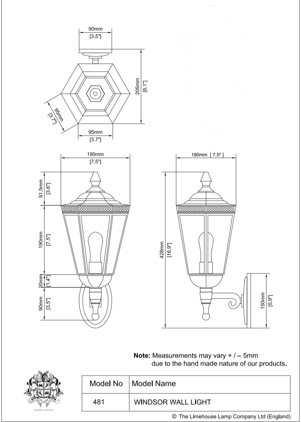 Windsor Wall Lantern