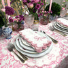 Studio Collection: Juliet Bows Placemats - White/Pink (Set of 4)