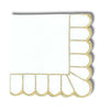 Pippa Napkin – White/Gold (Set of 4)