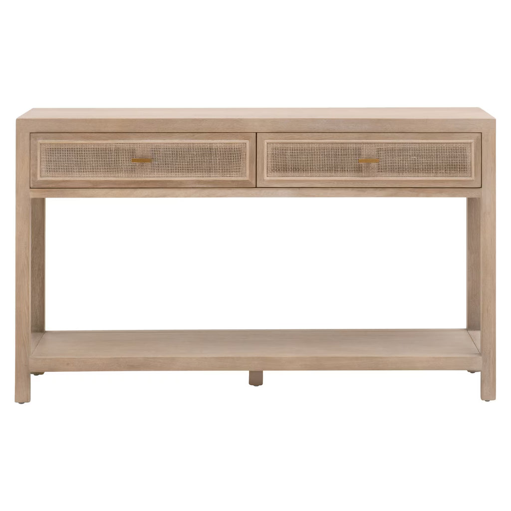 Brielle Cane Entry Console Table