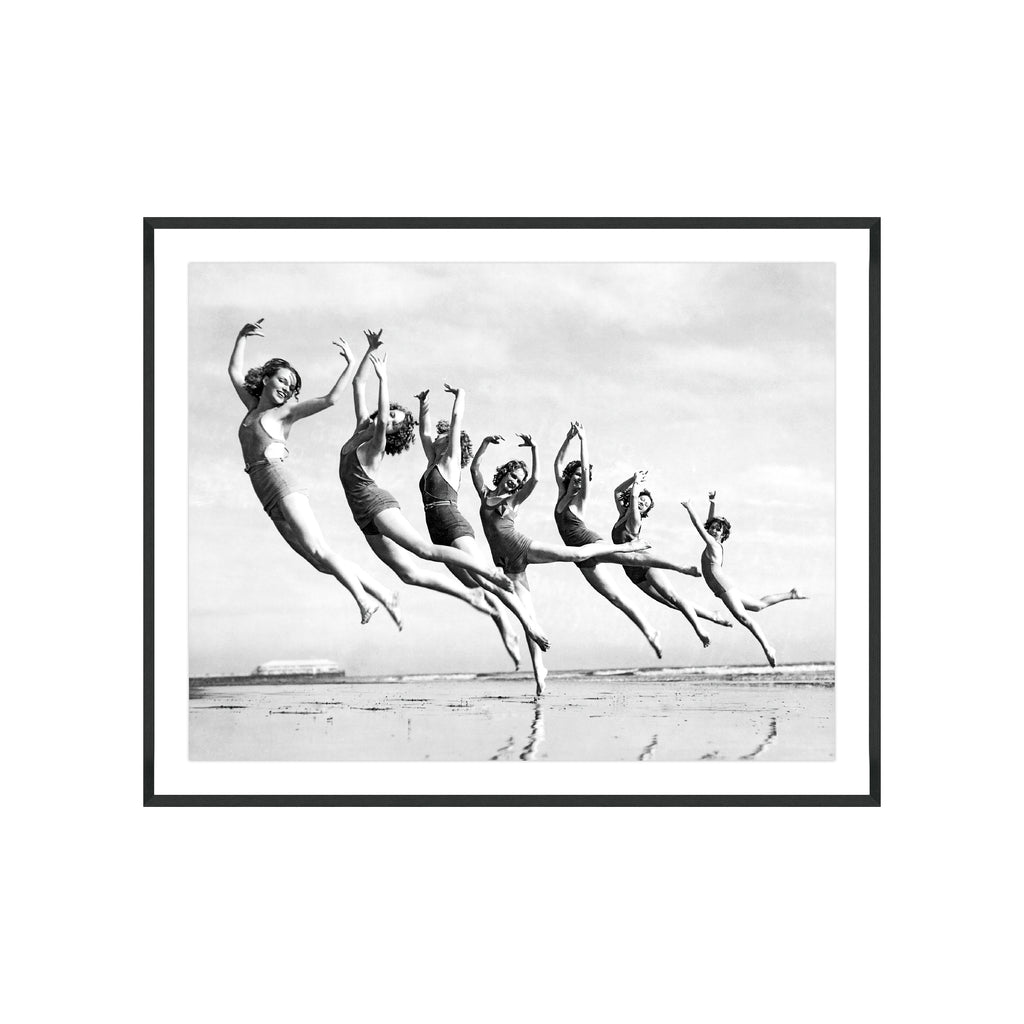 Graceful Line of Beach Dancers