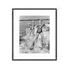 Four Young Woman Waterskiing in the Sea