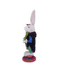 18"HOLLYWOOD WHITE RABBIT NUTCRACKER