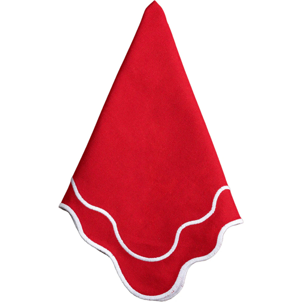 Scarlett Scallop Napkin, Set of 4