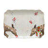 Deer Friends Rectangular Platter