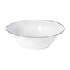 Beja Serving Bowl (White with Blue)