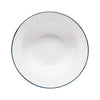 Beja Serving Bowl (White with Blue)