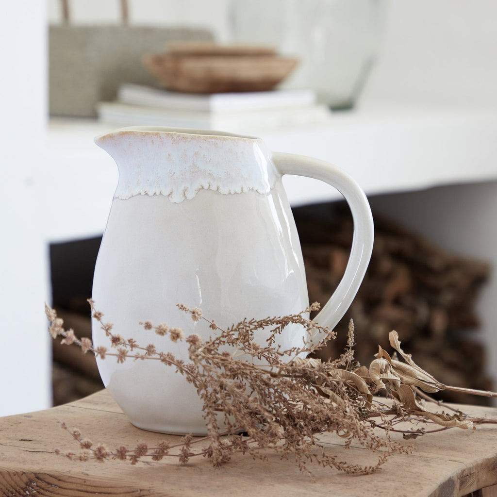Brisa Pitcher - Salt White