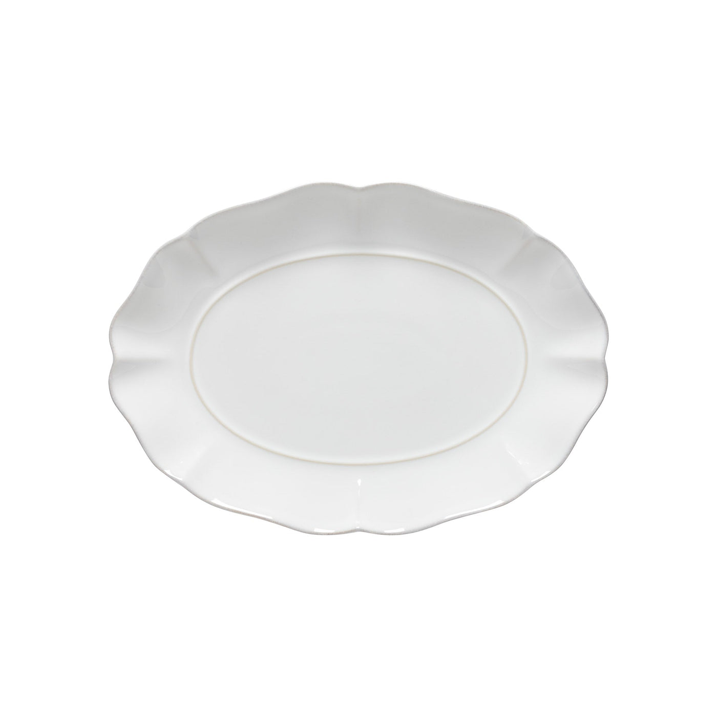 Rosa Oval Platter (White)
