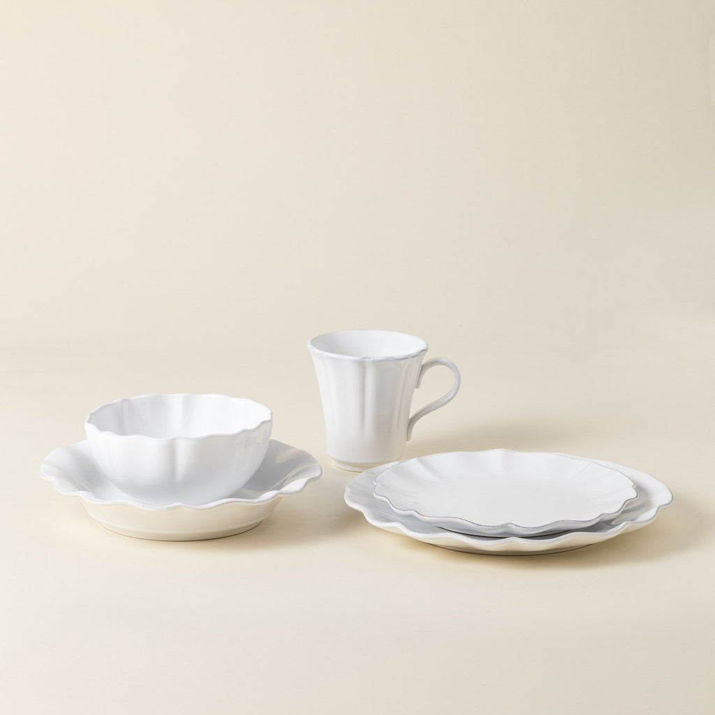 Rosa 5-Piece Dinnerware Set  - White