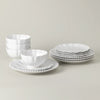 Rosa 12-Piece Dinnerware Set with Bowl (White)