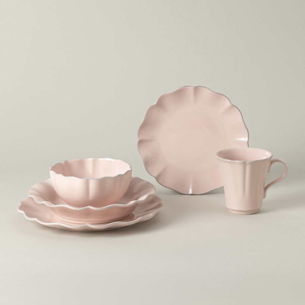 Rosa 5-piece Dinnerware Set - Rosé Pink