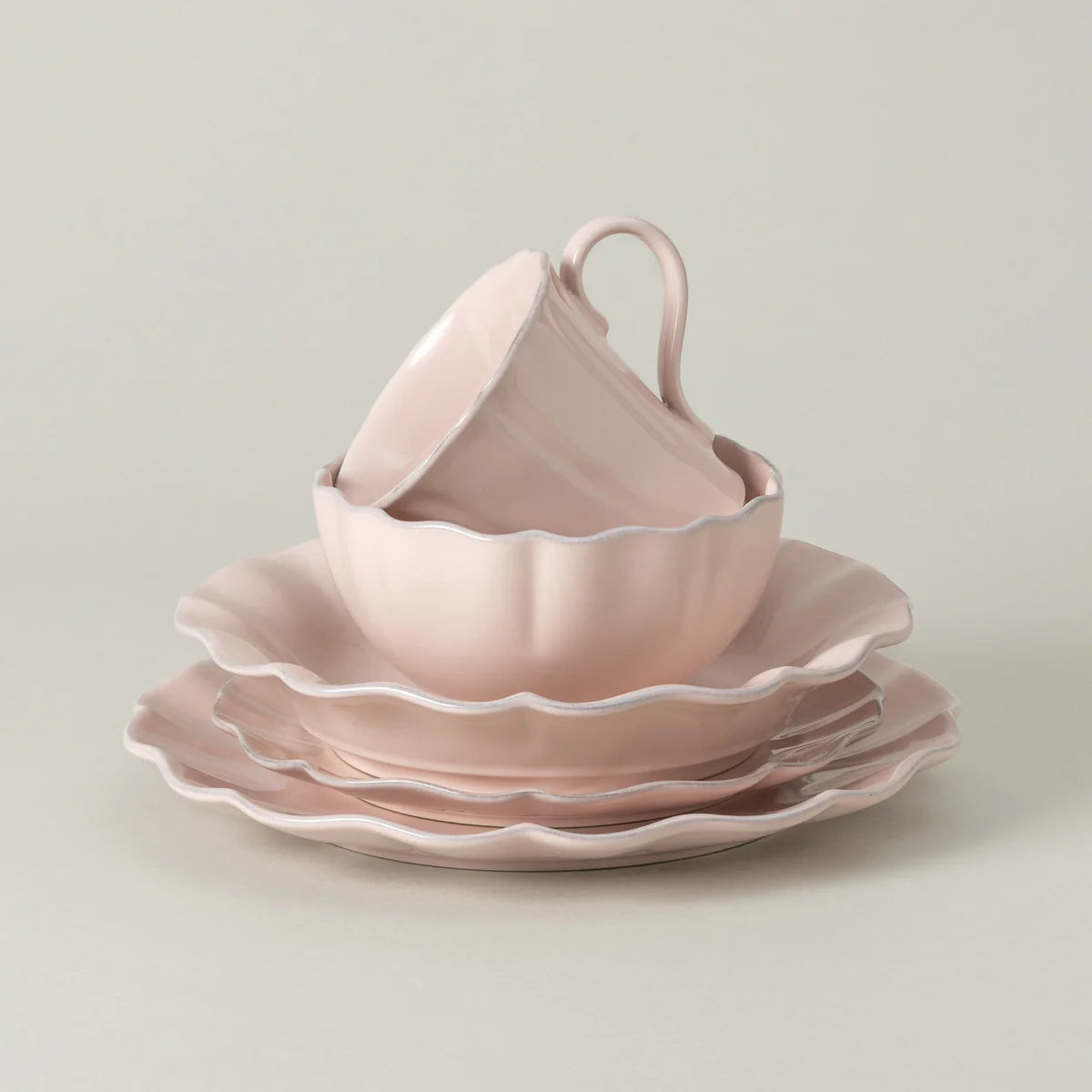 Rosa 5-piece Dinnerware Set (Rosé Pink)