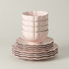 Rosa 12-Piece Dinnerware Set with Bowl  (Rosé Pink)