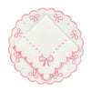 Studio Collection: Juliet Bows Placemats - White/Pink (Set of 4)