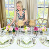 Studio Collection: Pippa Napkin - White/Green (Set of 4)