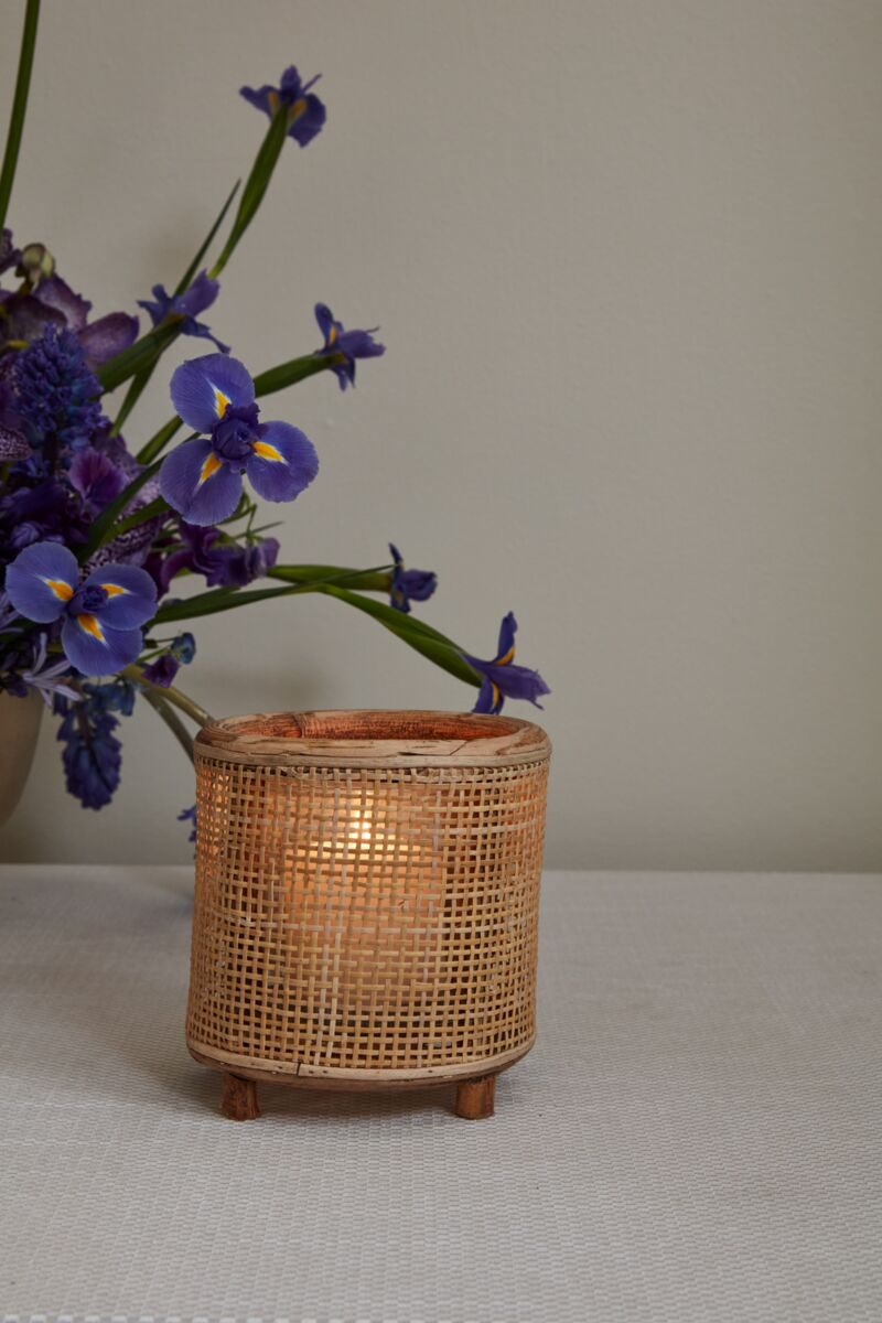 Sommerset Rattan Candleholder