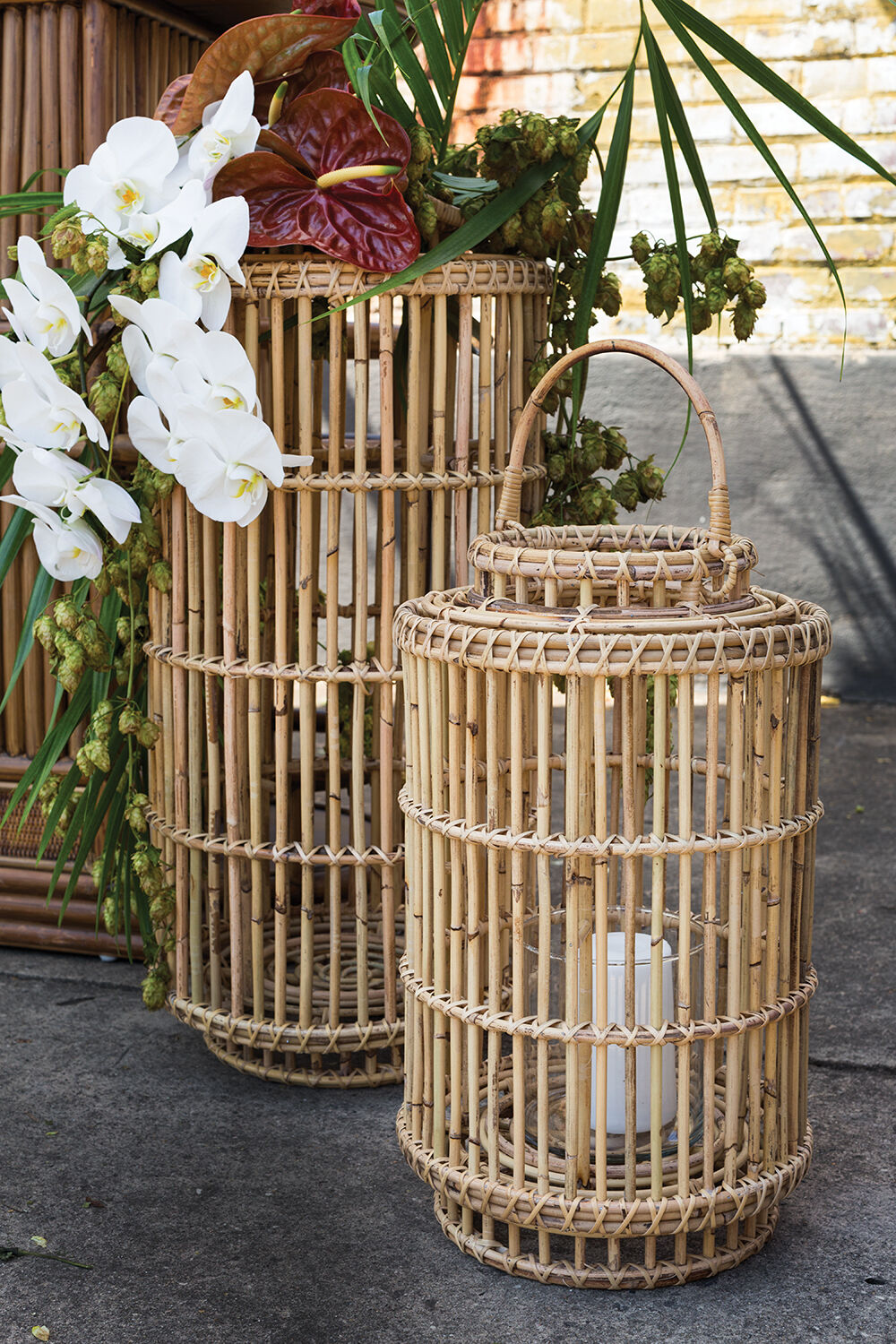 Wicklow Rattan Lantern