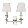 Ludlow Double Wall Sconce in Polished Brass - brass traditional lighting