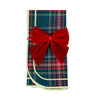 Red: Velvet Bow Napkin Ties - (Set of 4)