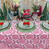 Red, Flowers & Vines - Tablecloth