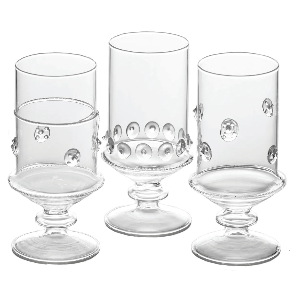 La Boheme Handblown Footed Votives, Set of 6
