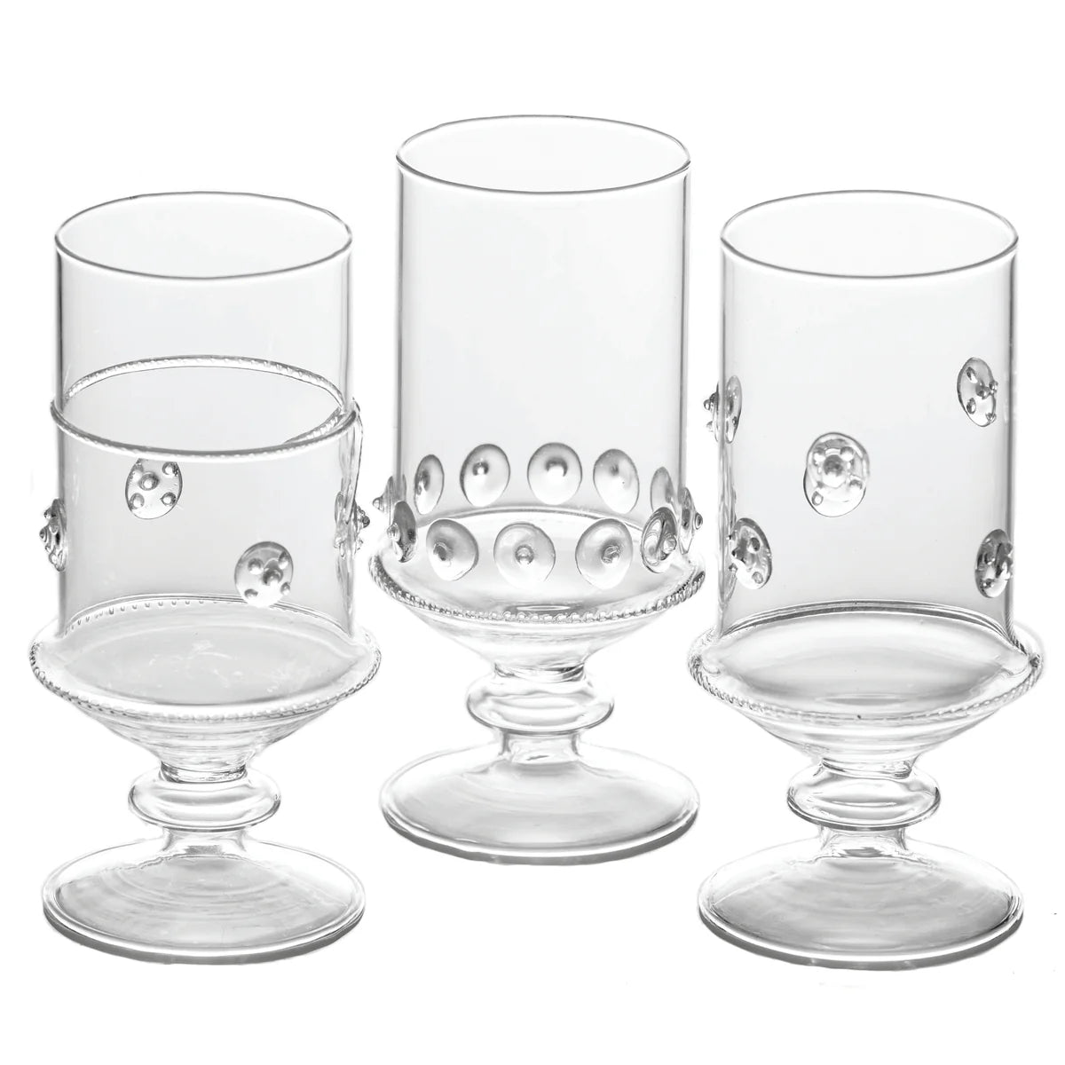 La Boheme Handblown Footed Votives, Set of 6