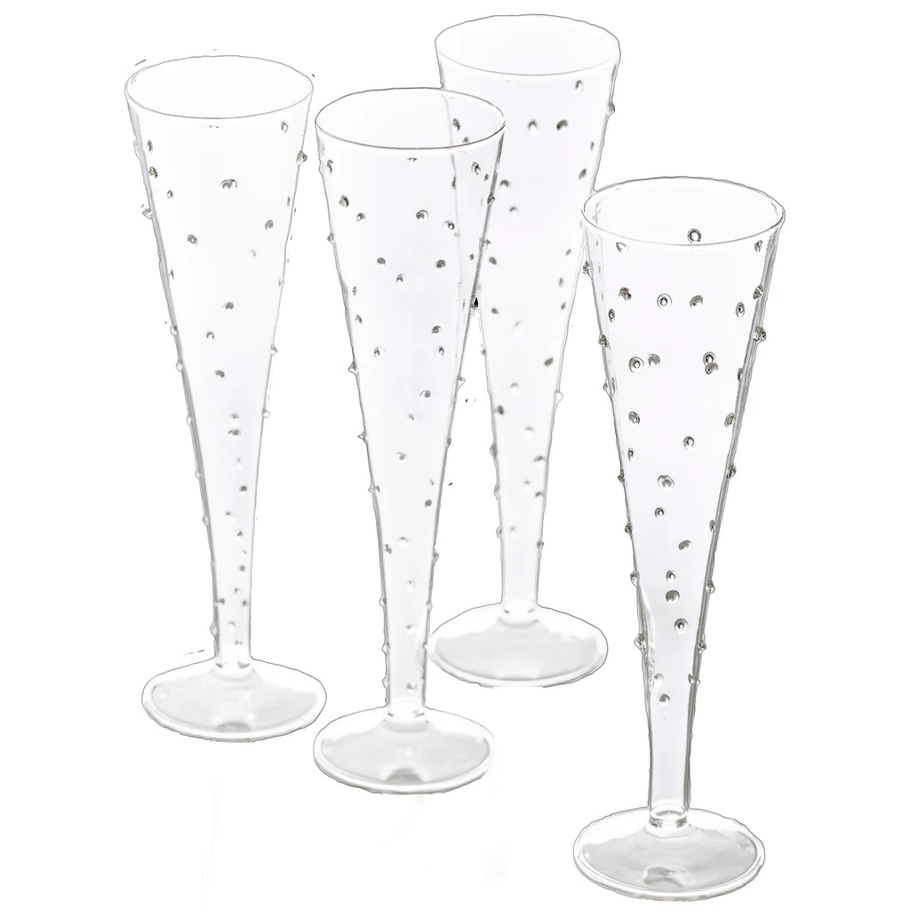 La Boheme Flute with Dots (Set of 4)
