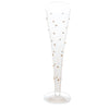 Gatsby Champagne Flute, Gold Dots (Set of 4)