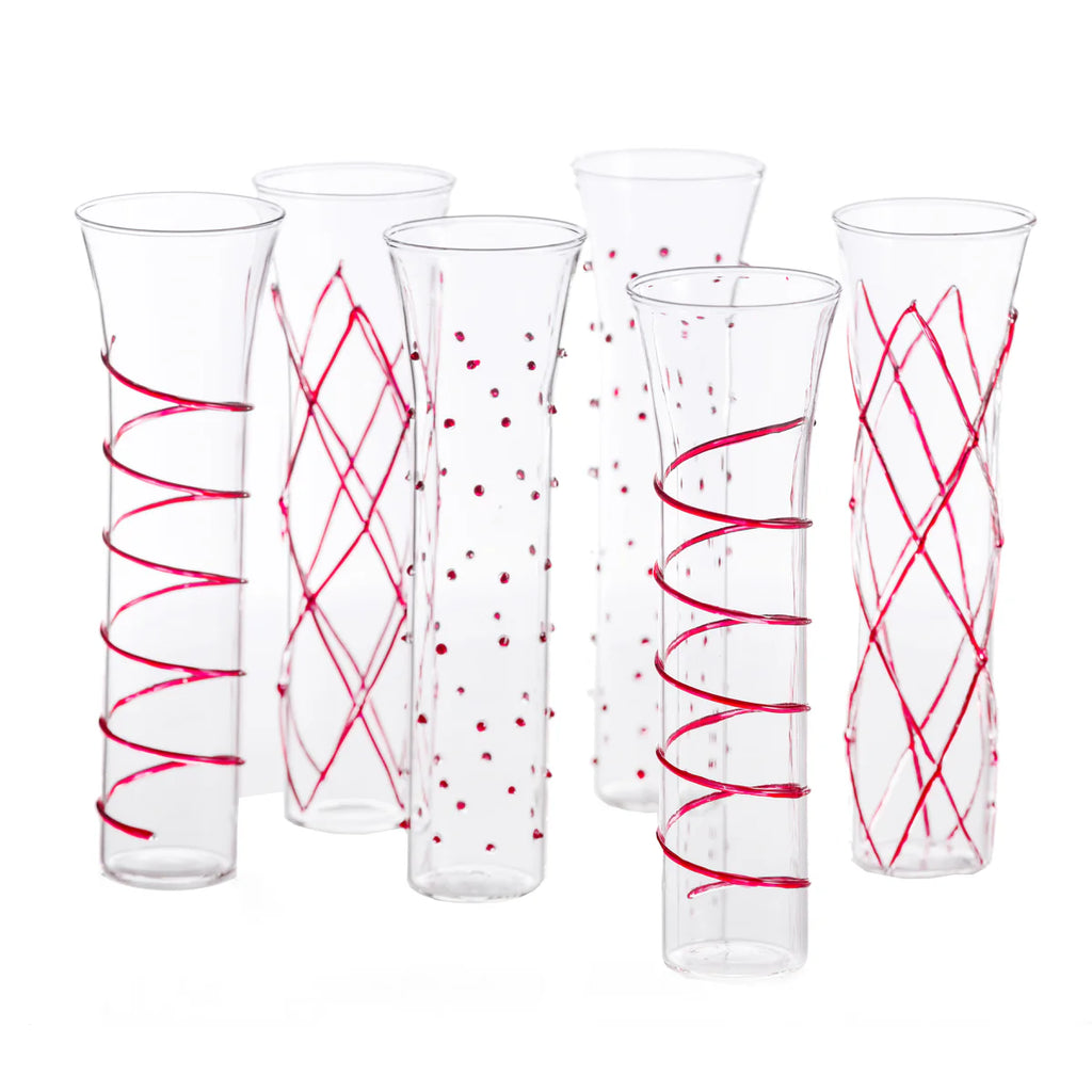 Razzle Dazzle Champagne Flutes – Set of 6