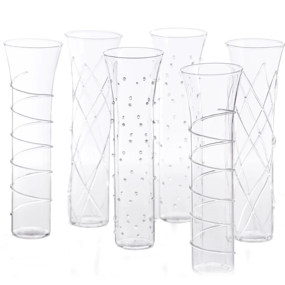Razzle Dazzle Champagne Flutes – Set of 6