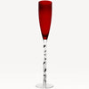 Francesca Champagne Glass – Set of 4 (Garnet and Emerald)
