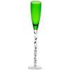 Francesca Champagne Glass – Set of 4 (Garnet and Emerald)