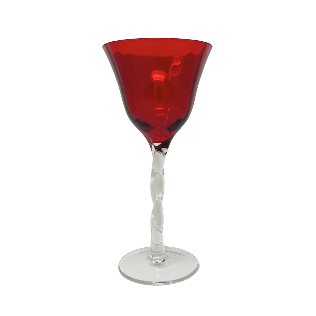 Francesca Wine Glass – Set of 4 (Garnet and Emerald)