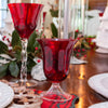 Francesca Water Glass – Set of 4 (Emerald or Garnet)