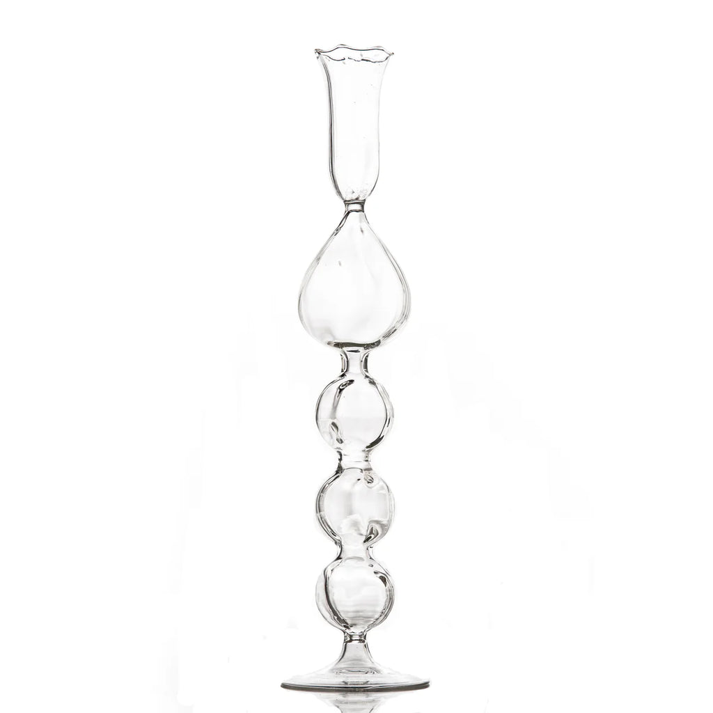 Isola Handblown Glass Candlestick