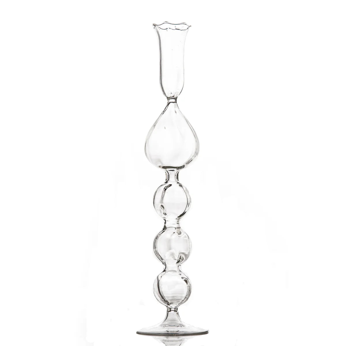 Isola Handblown Glass Candlestick